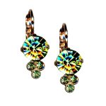 Mariana Earrings Shimmering Peridot Austrian Crystals My Treasures Coll. - Image 3