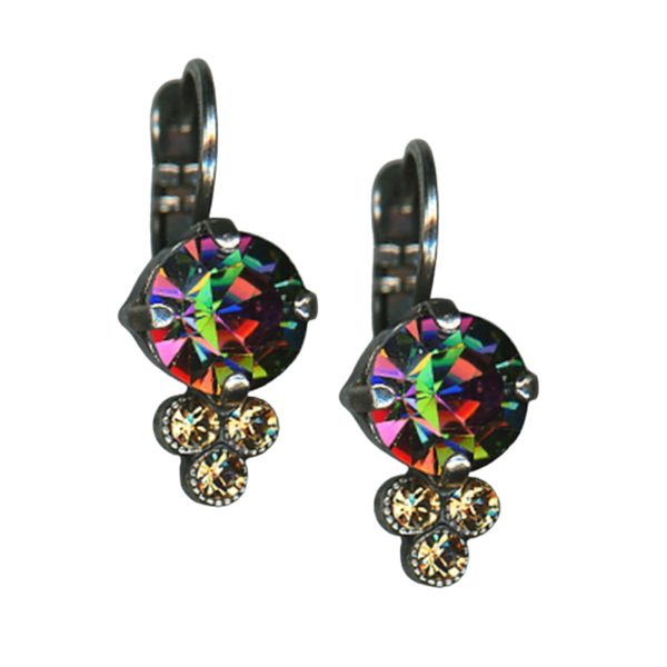 Mariana Earrings Glitzy Vitrail Medium & Lt Colorado Topaz Austrian Crystals My Treasures Coll.