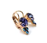 Mariana Earrings Classy Tanzanite & AB Austrian Crystals My Treasures Coll. - Image 2