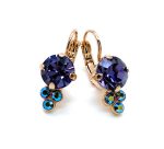 Mariana Earrings Classy Tanzanite & AB Austrian Crystals My Treasures Coll.