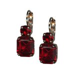 Mariana Earrings Stunning Ruby Red Austrian Crystals Primrose Cocktail Hour Coll. - Image 3