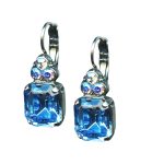 Mariana Earrings Charming Aquamarine & Lt Sapphire AB Austrian Crystals Italian Ice The Sweet Life Coll. - Image 2