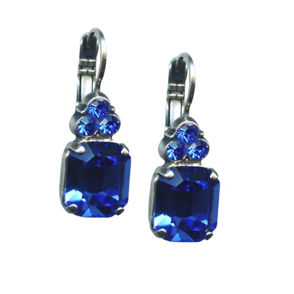 Earrings By Mariana Woman Exquisitely Elegant Sapphire Swarovski Crystals