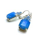 Earrings By Mariana Woman Adorable Lt. Sapphire and Opal Swarovski Crystals - Image 3