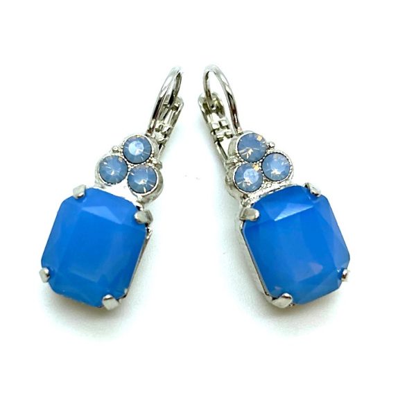 Earrings By Mariana Woman Adorable Lt. Sapphire and Opal Swarovski Crystals