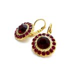 Mariana Earrings Lady In Red Songbook Coll. Stunning Floral Siam Austrian Crystals - Image 3