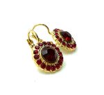 Mariana Earrings Lady In Red Songbook Coll. Stunning Floral Siam Austrian Crystals - Image 2