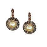 Mariana Earrings Elegant Floral Sun-Kissed Sunshine & Black Diamond Austrian Crystals Painted Lady My Butterfly Coll. - Image 3