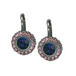 Mariana Earrings Beautiful Royal Blue & Lt Rose Austrian Crystals Cotton Candy The Sweet Life Coll. - Image 3