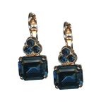 Earrings By Mariana Woman Gorgeous Montana Blue Swarovski Crystals