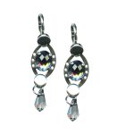 Mariana Earrings Simply Elegant Black Diamond Austrian Crystals  Martini Cocktail Hour Coll. - Image 3
