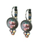 Mariana Earrings Beautiful Floral Lt Amethyst & AB Austrian Crystals My Treasures Coll. - Image 2