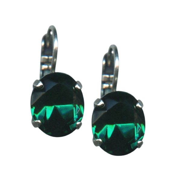 Mariana Earrings Simply Elegant Emerald Austrian Crystals My Treasures Coll.