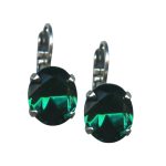 Mariana Earrings Simply Elegant Emerald Austrian Crystals My Treasures Coll. - Image 2