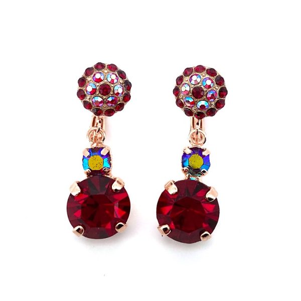 Earrings By Mariana Woman Stunning Siam and AB Swarovski Crystals