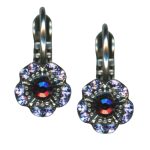 Mariana Earrings Gorgeous Floral Tanzanite Austrian Crystal My Treasures Coll. - Image 3
