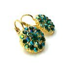 Mariana Earrings Elegant Emerald Austrian Crystals My Treasures Coll. - Image 2