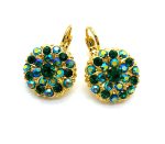 Mariana Earrings Elegant Emerald Austrian Crystals My Treasures Coll.