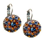 Mariana Earrings Charming Montana Blue & Hyacinth Austrian Crystals My Treasures Coll.