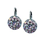 Mariana Earrings Shimmering AB & Violet Austrian Crystals My Treasures Coll.