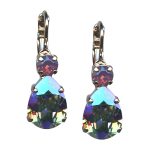 Earrings By Mariana Woman Glitzy Vitral Light and Cyclamen Opal Swarovski Crystals