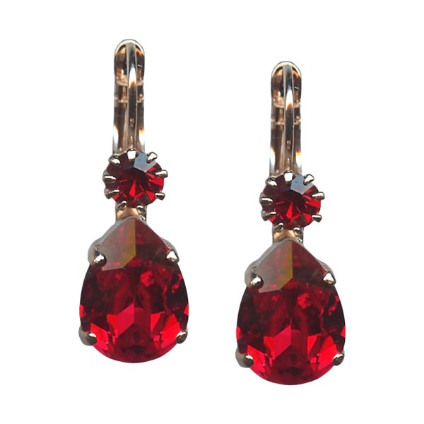 Earrings By Mariana Woman Stunning Siam Swarovski Crystals