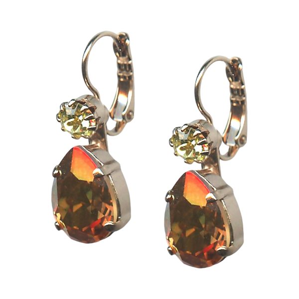 Mariana Earrings Alluring Metasunshine & Jonquil Austrian Crystals My Treasures Coll.