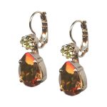 Mariana Earrings Alluring Metasunshine & Jonquil Austrian Crystals My Treasures Coll. - Image 3