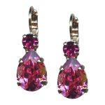 Mariana Earrings Fabulous Rose Austrian Crystals Saba Caribbean Life Coll.