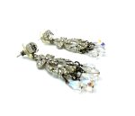 Mariana Earrings Boho Gypsy Clear Austrian Crystals My Treasures Coll. - Image 3