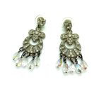 Mariana Earrings Boho Gypsy Clear Austrian Crystals My Treasures Coll.