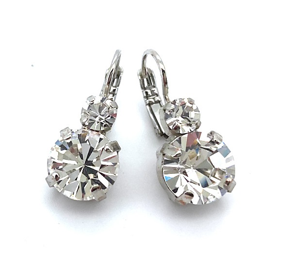 Earrings By Mariana My Treasures Coll. Simply Elegant Clear Swarovski Crystals