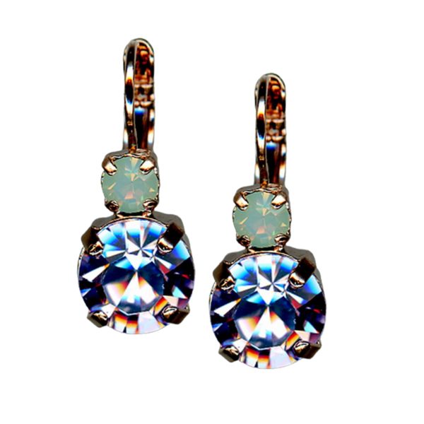 Mariana Earrings Gorgeous Pacific Opal & Tanzanite Austrian Crystals My Treasures Coll.