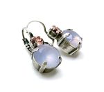 Mariana Earrings Charming Cyclamen Opal & Lt Peach Austrian Crystals My Treasures Coll. - Image 3