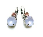 Mariana Earrings Charming Cyclamen Opal & Lt Peach Austrian Crystals My Treasures Coll.