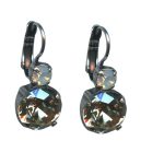 Mariana Earrings Precious White Opal & Golden Shadow Austrian Crystals My Treasures Coll. - Image 2