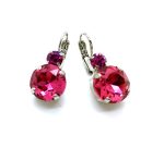 Mariana Earrings Charming Fuchsia Austrian Crystals My Treasures Coll.