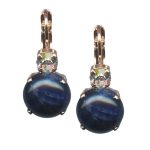 Mariana Earrings Elegant Sodalite Mineral & Clear Austrian Crystals My Treasures Coll.
