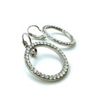 Mariana Earrings Halo White Opal & Clear Austrian Crystals On A Clear Day Sweet Summer Coll. - Image 3