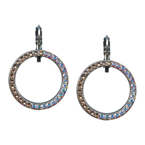 Mariana Earrings Glitzy AB & Vintage Rose Austrian Crystals Cosmo Africa Coll.