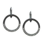 Mariana Earrings Fab Silver Night & Clear Austrian Crystals Zulu Africa Coll.