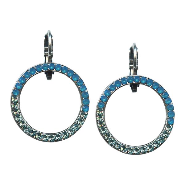 Earrings By Mariana Adorable Blue Opal and Aquamarine Swarovski Crystals