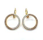 Earrings By Mariana Woman Glamorous White Opal and Silk Swarovski Crystals