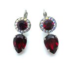 Mariana Earrings Stunning Siam & AB Austrian Crystals My Treasures Coll. - Image 2