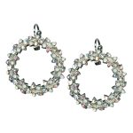 Mariana Earrings Vine Wreath Clear, White Opal, & AB Austrian Crystals On A Clear Day Nostalgia Coll. - Image 3
