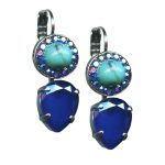 Mariana Earrings Exude Elegance Howlite Chinese Turq Mineral, Sapphire, & AB Austrian Crystals My Treasures Coll. - Image 3