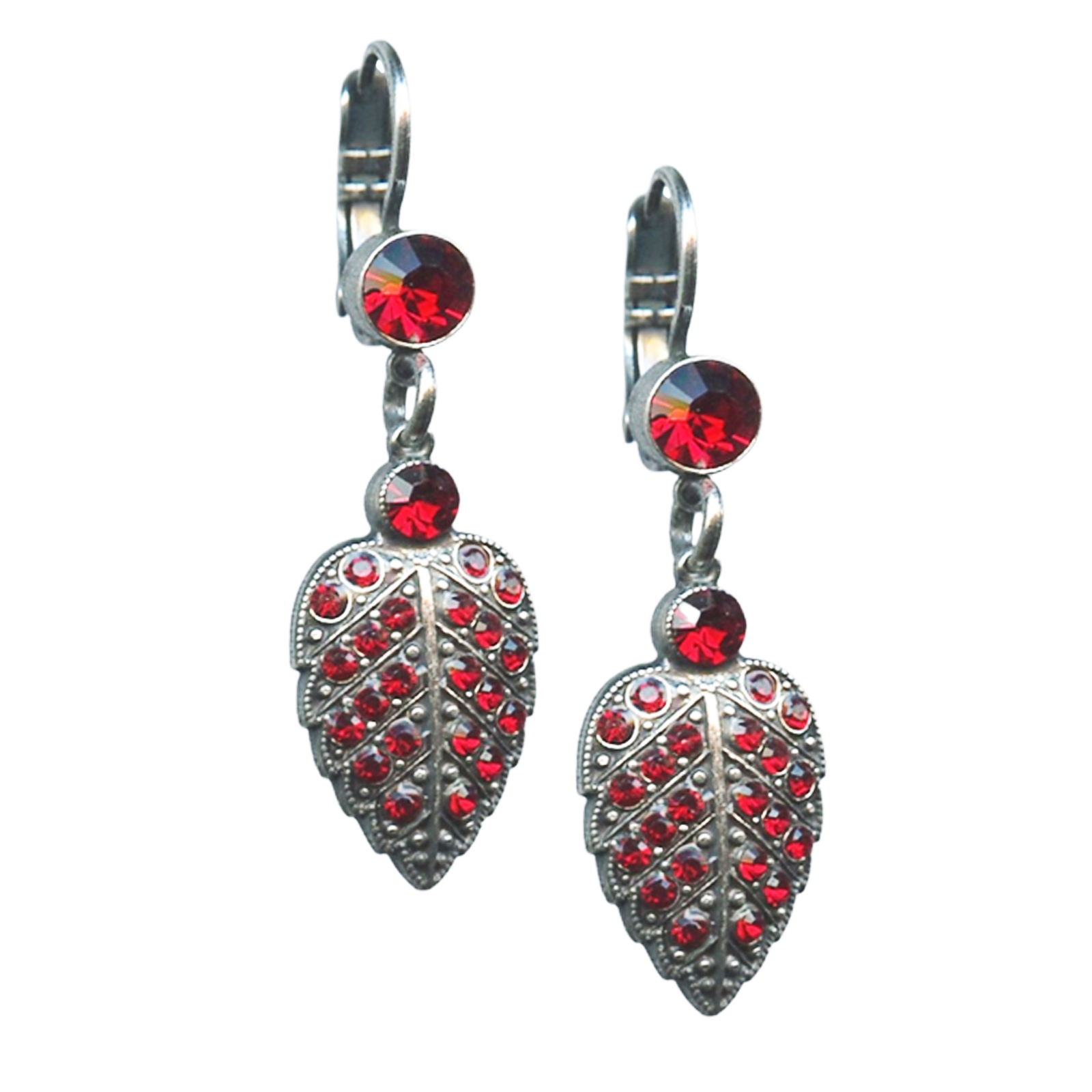 E-1042-3-208208-SP6(1) Mariana Earrings Stunning Siam Austrian Crystals Primrose Cocktail Hour Coll. - Image 1