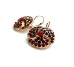 Mariana Earrings Lovely Burgundy, Red Coral, & Indian Pink Austrian Crystals Lady In Red Songbook Coll. - Image 3