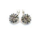 Mariana Earrings Ice Queen Once Upon a Mariana Coll. Fab Vitrail Light, Black Diamond, & Clear Austrian Crystals