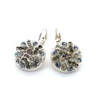 Mariana Earrings Ice Queen Once Upon a Mariana Coll. Fab Vitrail Light, Black Diamond, & Clear Austrian Crystals
